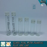 1ml 2ml 3ml Clear Mini Glass Bottles with Easy-Pulling Lid