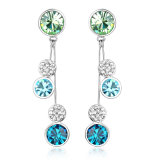 Blue Crystal Women Accessories Imitation Jewelry Drop Earring