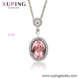 43211 Xuping Luxury Jewelry Crystals From Swarovski Newest Pink Crystal Women Necklace