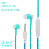 Luminous Popular Order in-Ear Stereo Earphone with Mic