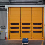 Motorized Aluminum Frame Recoerable PVC Fast Industrial Rapid Rolling Door