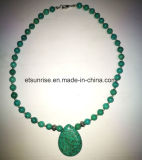 Semi Precious Stone Blue Green Turquoise Beaded Necklace Jewellery