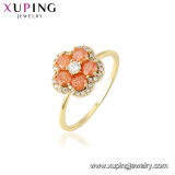 15409 Popular Fashion Gold-Plated Specail Shape Diamond Jewelry Ring in Nickel Free for Women