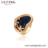 13460 Fashion Jewelry Circle Single Stone Gold Ring in Copper Alloy