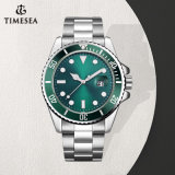 Green Rotatable Bezel Mans Waterproof Stainless Steel Watch Sport Watch72876