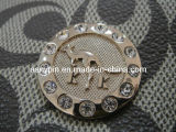 Rhinestone Metal Logo Handbag Plate