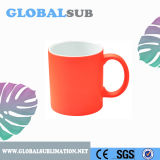 Wonderful Gift 11oz Matte Finish Ceramic Sublimation Fluorescent Mug