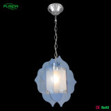 One Light Glass Pendant Light in Blue Glass (D-9348/1)