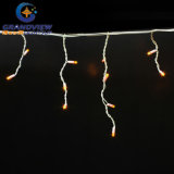 144 LED Yellow Color 16 Drops Icicle Curtain (L3mxH20/40/60cm)