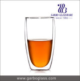 14oz High Quality Borosilicate Double Wall Glass Tumbler for Hor Water Drinking GB500030370