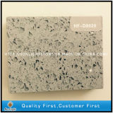 Engineered Grey Artificial Solid Surface Quartz for Countertops and Tiles