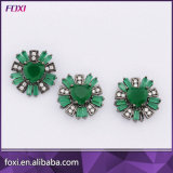 Flower Shape Micro CZ Pave Setting Jewelry Set