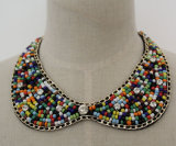 Ladies Fashion Colorful Beads Charm Costume Necklace Collar (JE0027)