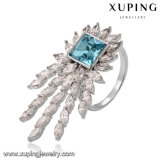 14276 Fashion Platinum Hand Luxury Big Ring with Crystals From Swarovski Jewelry