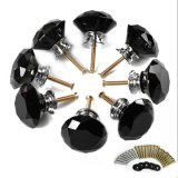 Diamond Polished Crystal Door Knobs