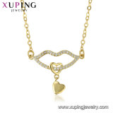 44468 China Wholesale Xuping Special 14K Gold-Plated Men's Necklace in Environmental Copper Alloy