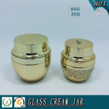 50g 30g Gold Electroplating Glass Cosmetic Jar