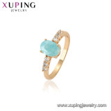 15251 Xuping Fashion Luxury Elegant 18K Gold Women Ring with Zircon