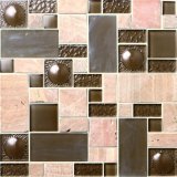 48*48mm 23*23mm Mix Color Crystal Glass Mosaic Mosaics