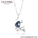 43134 Xuping Latest Model Fashion Simple Animal Shaped Crystals From Swarovski Chains Necklace Designs