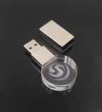 3D Inside Logo Custom Photography Glass Crystal USB 2.0 Flash Drive