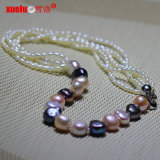 Latest Designs Fashion Baroque Rice Pearl Necklace (E130138)