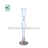 Glass Candle Holder for Wedding Decoration with Single Post (dia 8*32)