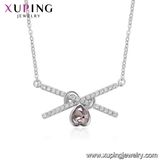 44183 Xuping Newest Designs Danger Sign Crystals From Swarovski Fashion Necklace for Young People