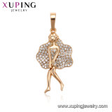 Hot Sale Sun Cubic Zircon Beautiful Gold Plated Pendant