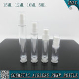 5ml 10ml 12ml 15ml Clear Cosmetic Airless Pump Bottle Packaging