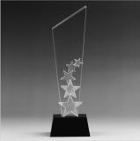 Star-Shaped Crystal Glass Trophy for Gifts