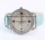 Elegant Girls Crystal Watch Stainless Steel Back