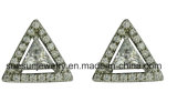 925 Hotselling Sterling Siver Triangle Crystal Stud Earrings