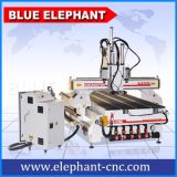 Ele1325 3 Axis Atc CNC Wood Carving Machinery with 3 Spindles for Wood Engraving