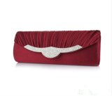 Diamond Designer Handbag PU Leather Wedding Satin Clutch Evening Bag