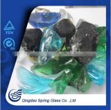 Colored Glass Rocks Tumbled Landscape Glass