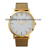 Fashion Custom Logo Watch Gold Wrist Watch Ladies