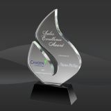 Boomerang Flame Crystal Award (DMC-SCA232)