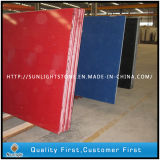 Red/White/Blue Artificial Stone Quartz Stone for Countertops and Worktops