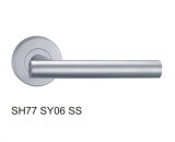 Stainless Steel Hollow Tube Lever Door Handle (SH77 SY06 SS)