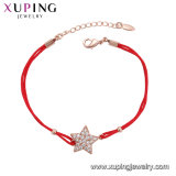 75562 China Wholesale Xuping Fashion Elegant Zircon Rose Gold Color Bracelet