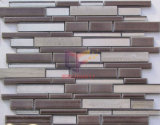 Wood Pattern Marble with Ceramic and Crystal Mosaic Tile (CFS644)