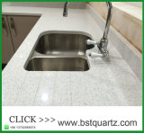 20mm 30mm White Galaxy Quartz Stone Countertop