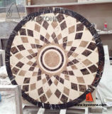 Marble Stone Tile Round Shape Waterjet Medallion for Floor Decoration