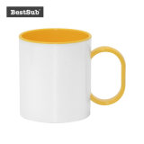 Bestsub 11oz Inner Rim Yellow Sublimation Polymer Mug (BPM06Y)