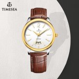 Original Brand Men Luxury Genuine Leather Band Fashion Quartz Wrist Watch with Big Date Window 72129