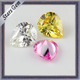 Pear Shape Shinning Yellow CZ Jewelry Beads