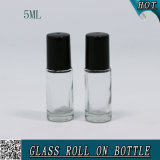 5ml Cylinder Clear Roll on Glass Perfume Bottle Cosmetics