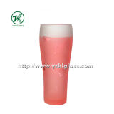 Pink Double Wall Glass Bottle (6.5*5*18 280ml)