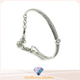 Fashion Jewelry Luxury Austrian Crystal Bangle Beautiful Design 925 Silver Jewelry Bangle